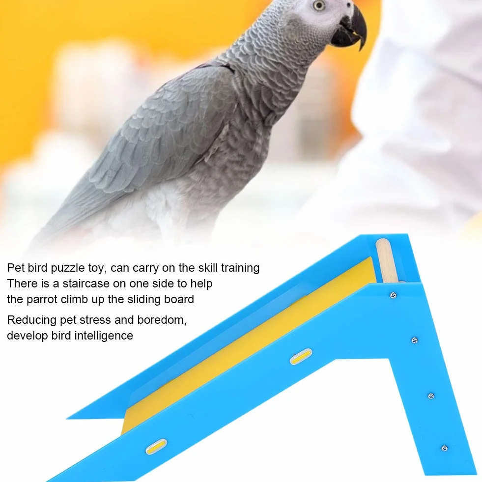 Juguetes de Diapositivas de Loro Entrenamiento de Aves Juguetes educativos Escaleras de Escalada de Loros Perchas Juguetes para Periquito Budgie Cockatiel Conure Lovebird Finch