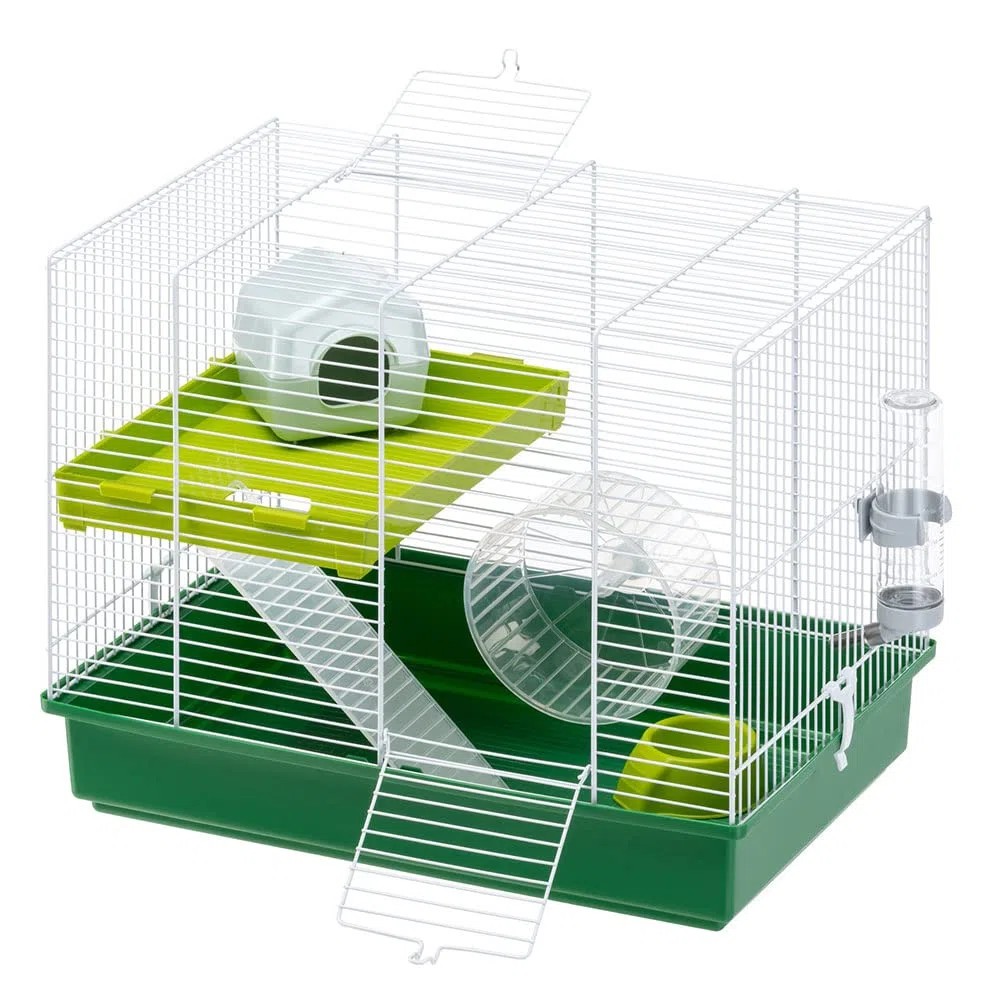 Ferplast 57025411 Jaula ROEDORES Hamster Duo, Rojo
