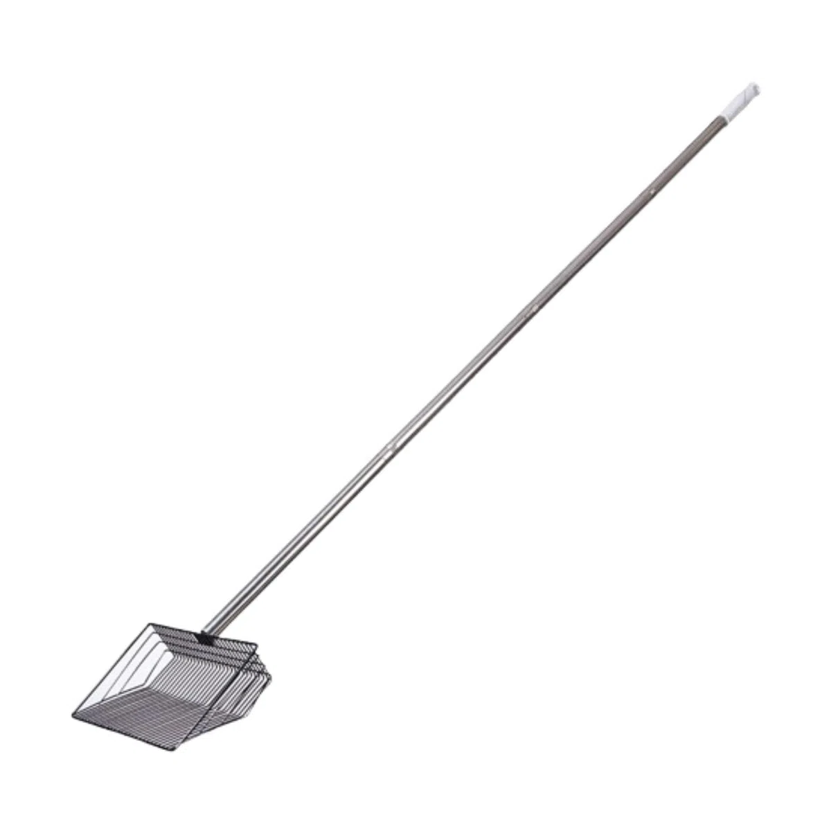 Paleta para Arena de Gato de Metal Separador de Residuos Accesorio para Gallineros Mango Ajustable Ergonómico Fácil de Colgar Adecuada para Mascotas G, 139 Cm