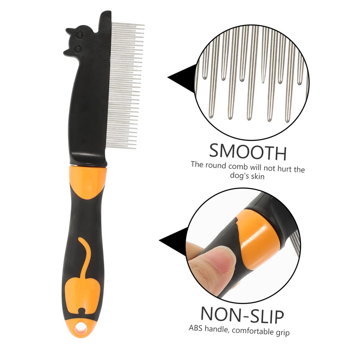 SUPVOX 3piezas Peine De Cuidado Para Mascotas Compacto Peine De Inoxidable Para Perros y Gatos Para Desenredar y Quitar El Pelo Muerto Diseño Ergonómico y Para Piel De Tu Mascota