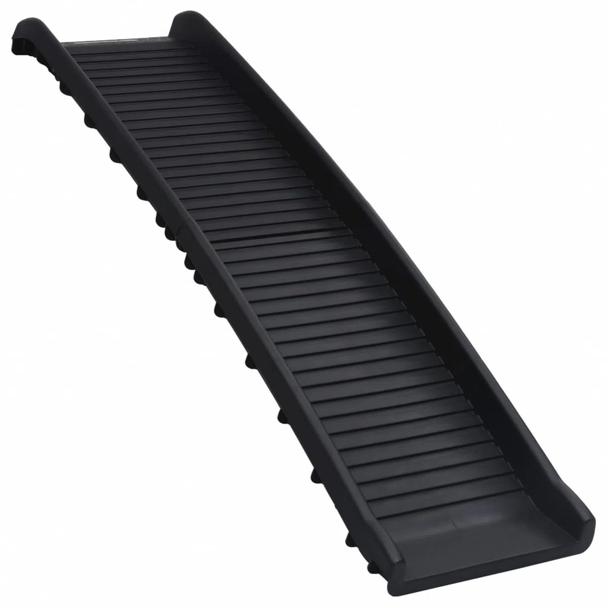 Homgoday Rampa para perros plegable negra 155,5 x 40 x 15,5 cm, muebles para casa, interior, exterior, salón, dormitorio