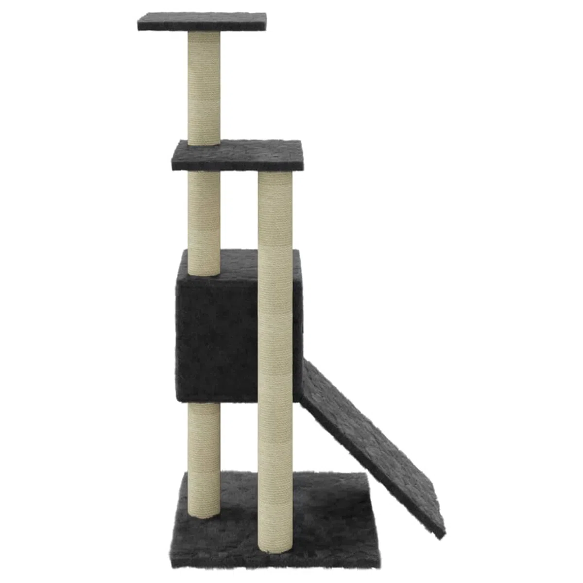 Rascador para Gatos con Postes de sisal, Arbol para Gatos, Gatos Accesorios, Arranhador para Gatos, Arbol Rascador Gatos, Gris Oscuro 92 cm