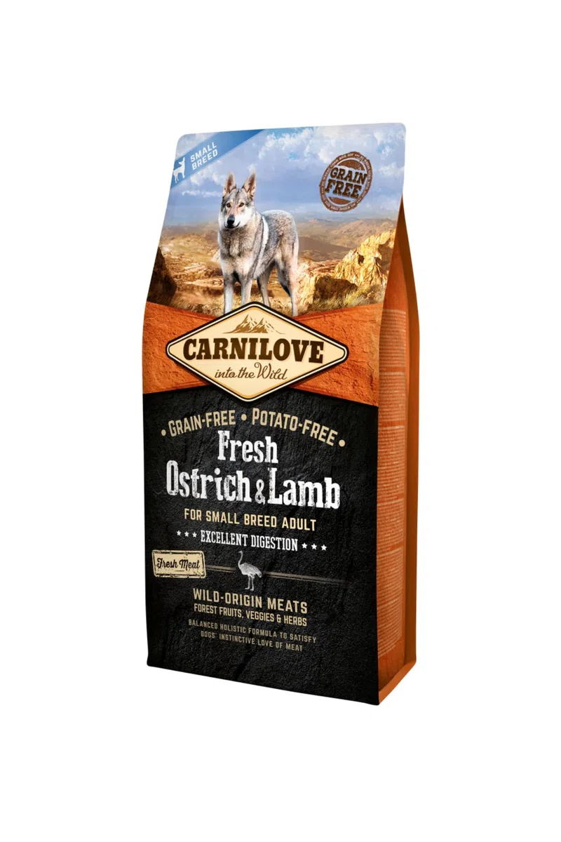 Carnilove Canine Adult Small Fresh Avestruz Cordero 6Kg 6000 g