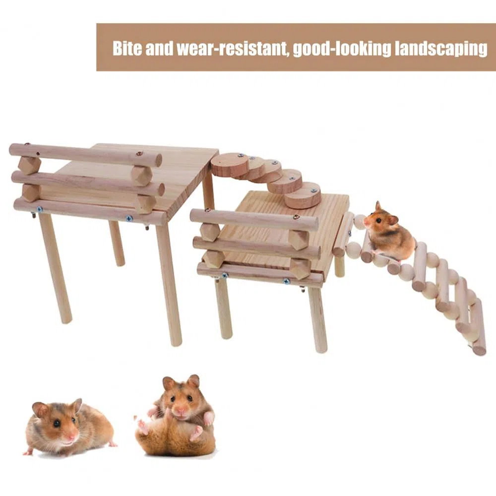 Soporte Ecológico para Chinchilla Juguete para Hámster Soporte Resistente para Hámster Aburrido Plataforma De Juego Juguetes De Animales Pequeños