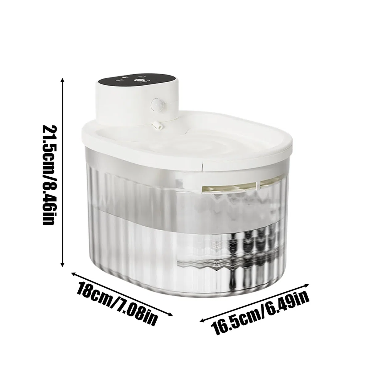 Fuente de Agua para Mascotas Bebedero Automático Silencioso Recargable 3L