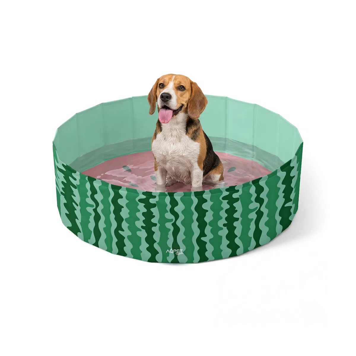 AQPET AqpetFriends - Piscina de plástico para Perros y Mascotas, Plegable, 120 x 30 cm, diseño de Frutas