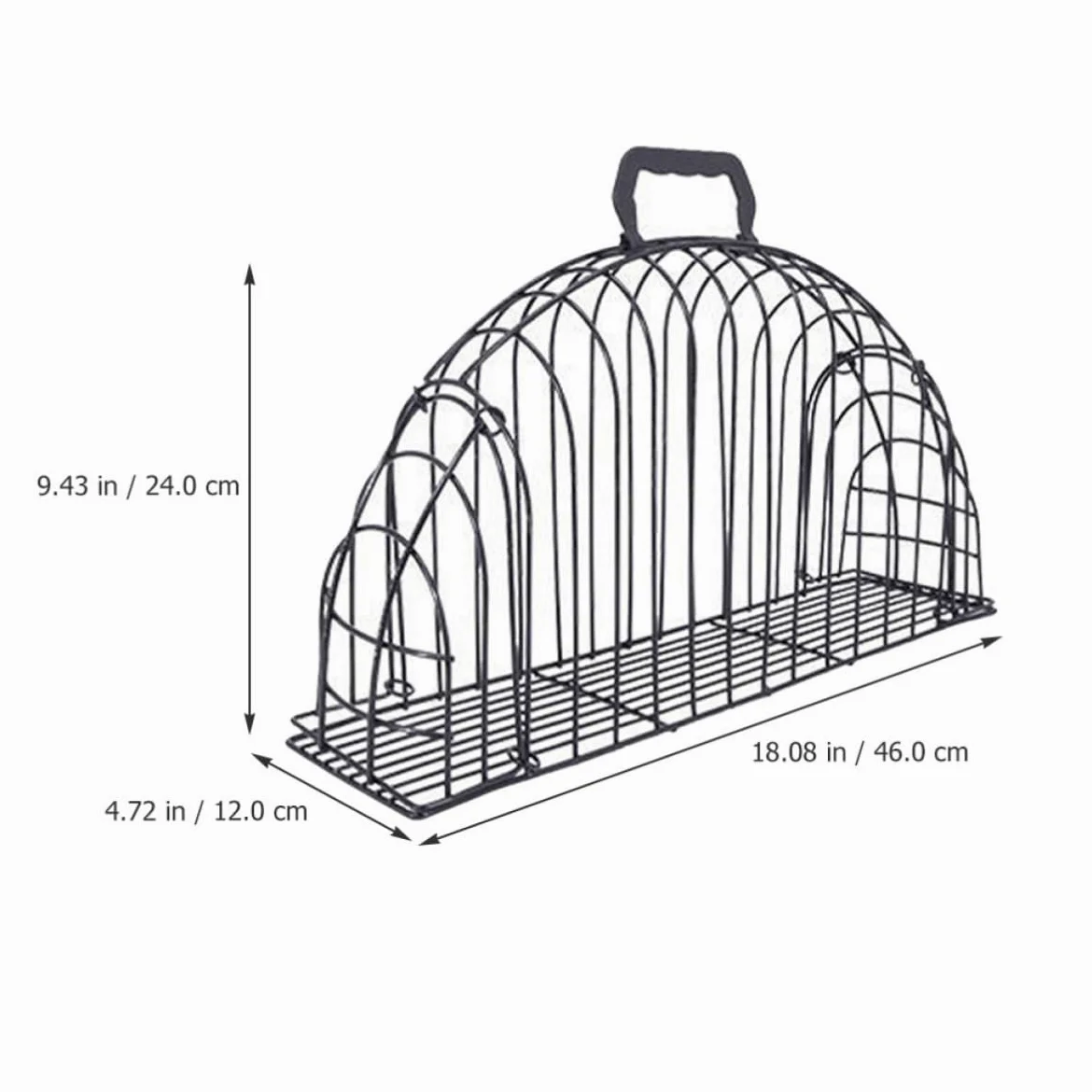 Jaula de Baño para Gatos con Cepillo, Secado, Metal Negro