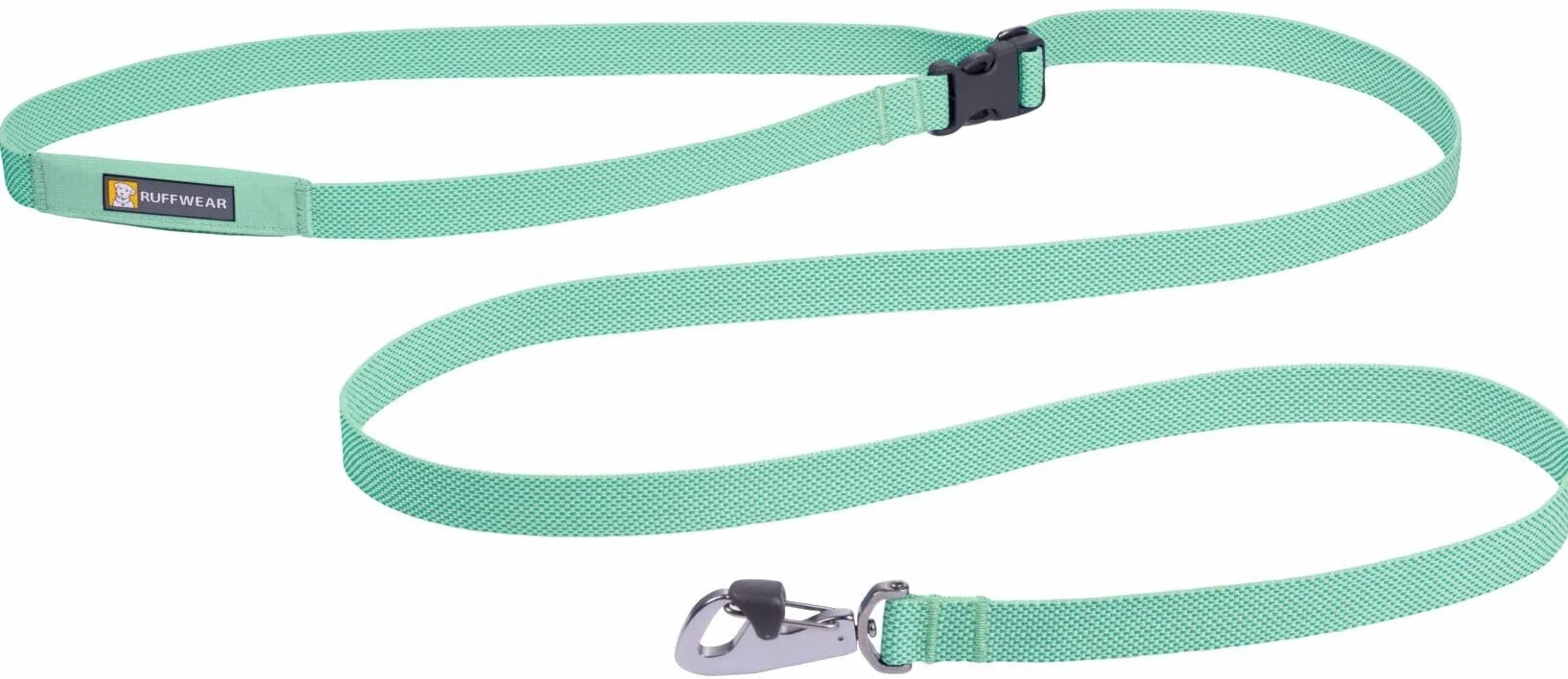 RUFFWEAR Correa para Perro Flagline, Correa Fuerte, Ligera y rápida, 2 en 1 de Mano o Cintura para Correr, Ajustable, Bolsillo de Almacenamiento y Clip de Bloqueo Seguro, Verde Salvia, Talla Única