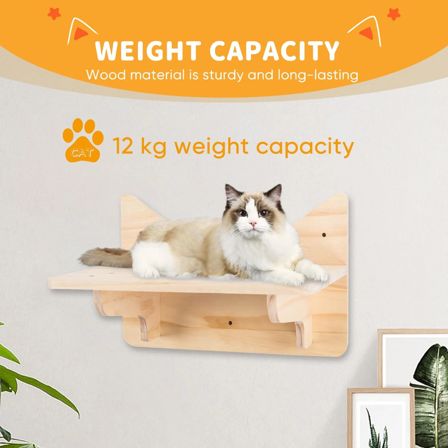 Estantes de pared para gatos, juego de muebles de pared, estantes y perchas para pared, juego de parque infantil para escalar gatos, poste rascador para gatos con estante de pared de 3