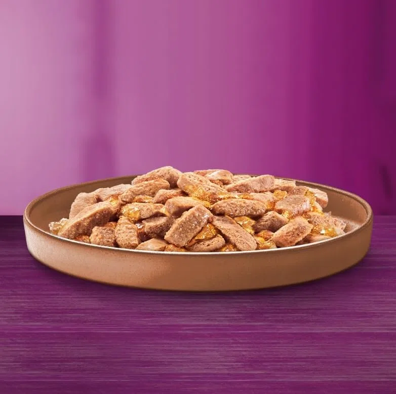 Whiskas Comida Humeda en Lata para Gatos Adult 1+ mezcla de sabor en gelatina con atún, pollo y pato, 18 latas (18 x 400 g)