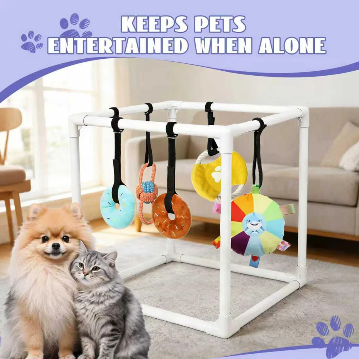 Gimnasio De Juego Para Cachorros Centro de Actividades Interactivo Con | Juguetes Interactivos para Cachorros Para en Puerto de Coche Fuente de Alimentación Videojuegos