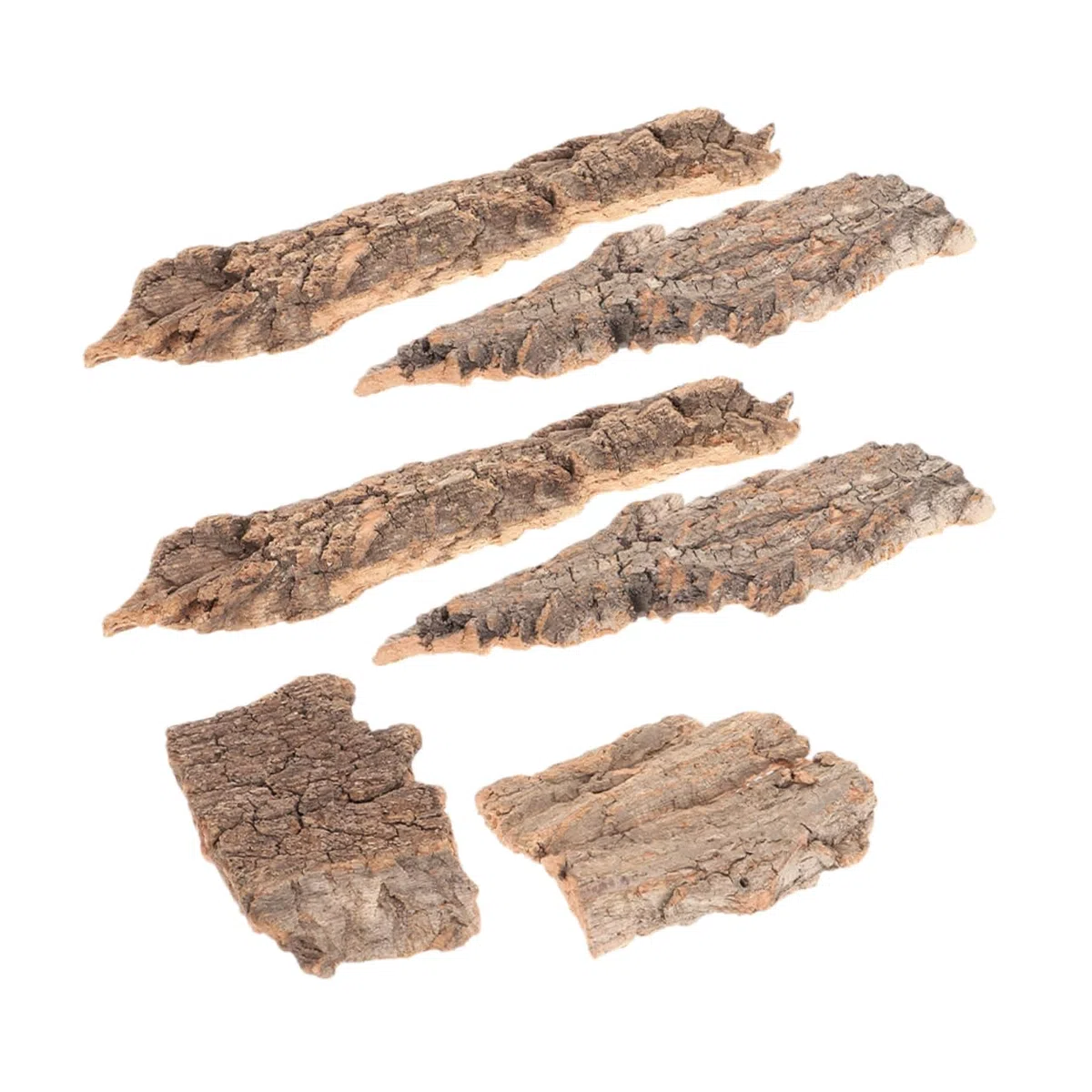 HANABASS 24piezas Decoración De Terrario para Reptiles De Corteza De Árbol Natural Plataforma De Sol para Reptiles Accesorio De Escalada para Acuarios y Terrarios Mediano