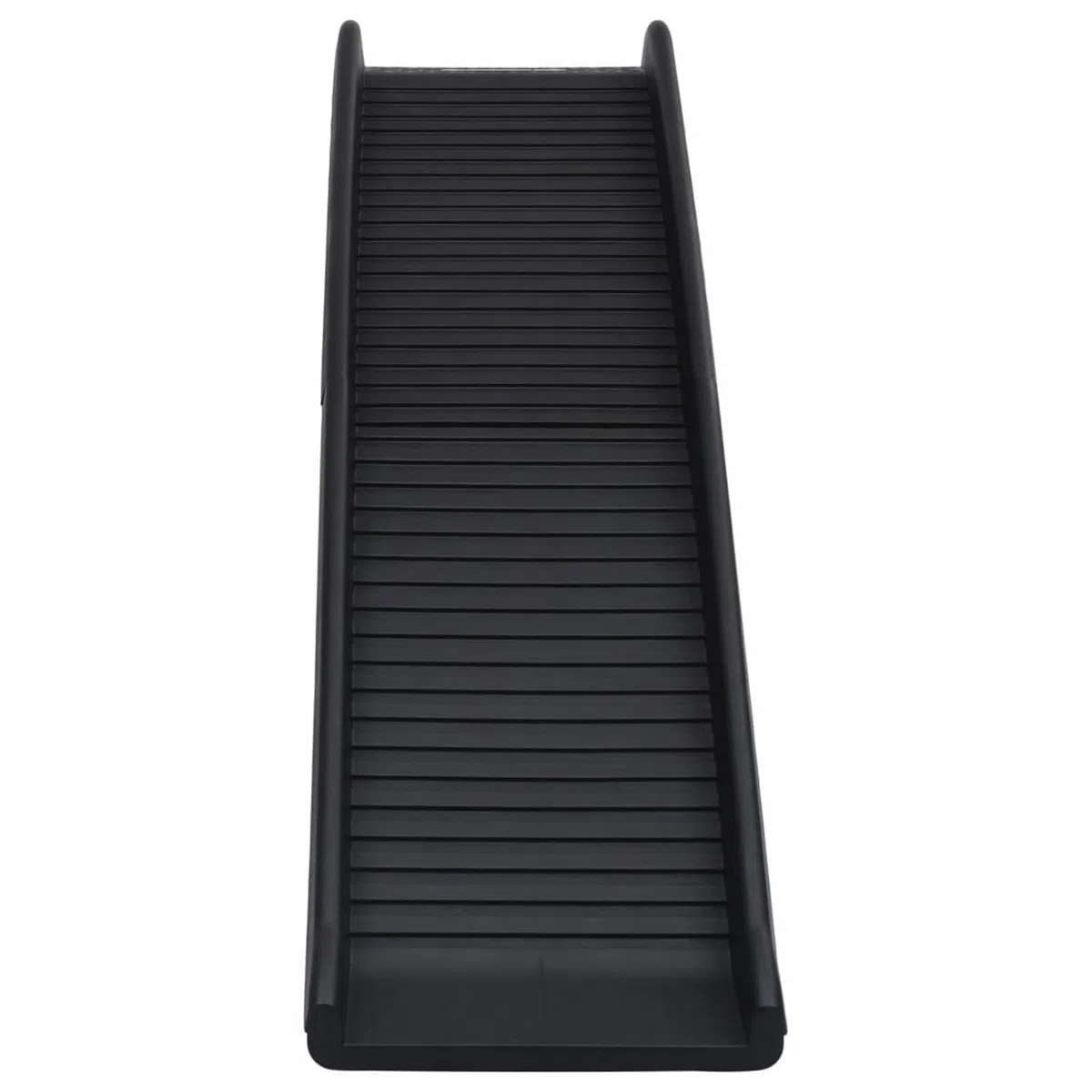 Homgoday Rampa para perros plegable negra 155,5 x 40 x 15,5 cm, muebles para casa, interior, exterior, salón, dormitorio