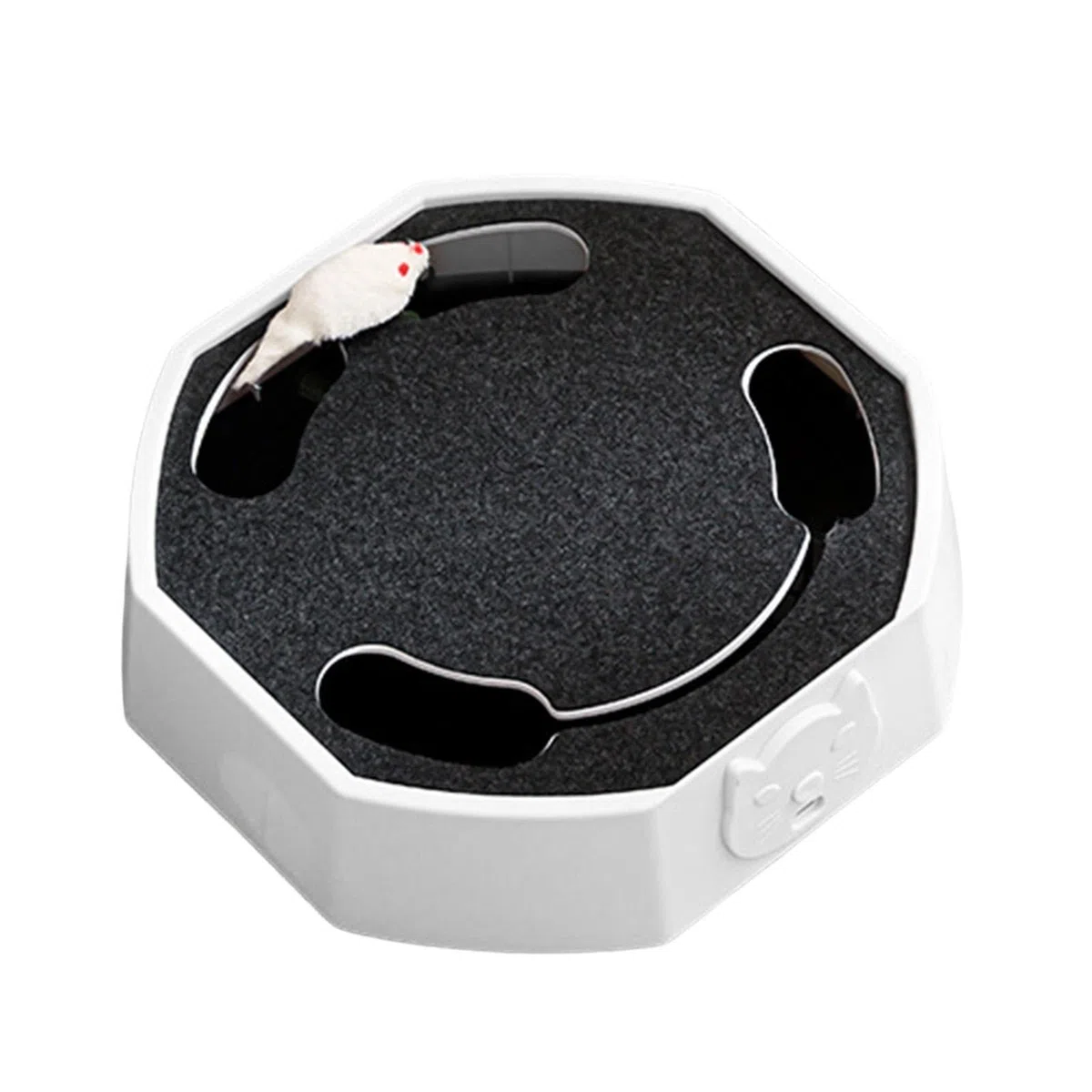 Juguetes interactivos para gatos - Juego interactivo con señuelo ratón | Juguetes estimulantes recargables para gatos | Para cocina salón casa apartamento y espacio de juego para momentos de soledad
