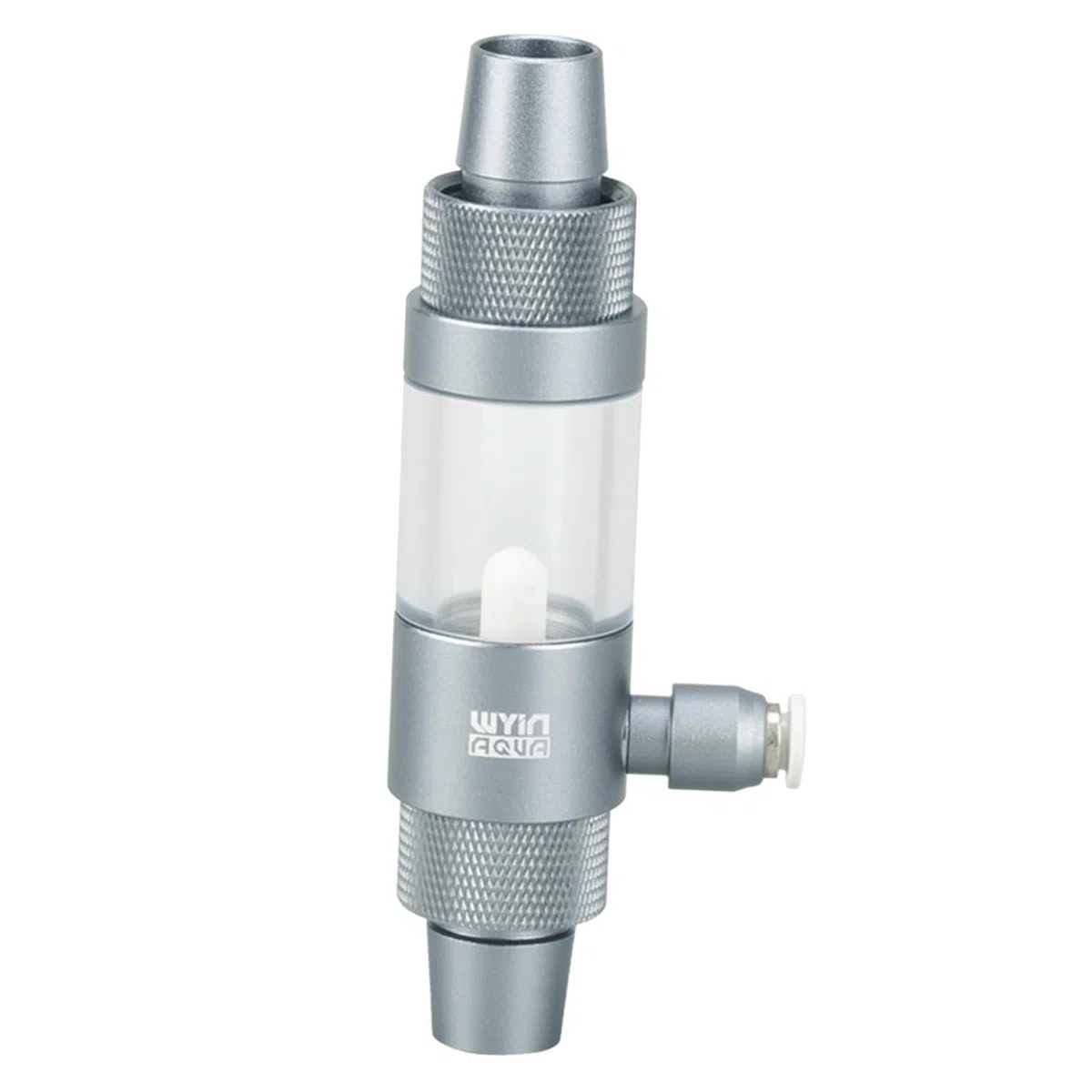 Medidor de Burbujas de CO2 para Acuarios, Fabricado en Aluminio Y Acrílico con Conexión Rápida para Facilitar Su Reemplazo, Apto para Tanque, Wy500116