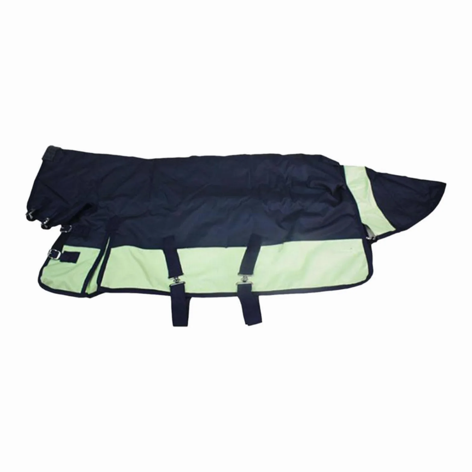 Manta de Invierno para Caballo Impermeable Y Resistente Al Frío Manta Gruesa con Cubre Cuello Cobija de Pastoreo Transpirable Abrigo de Tela Oxford 60