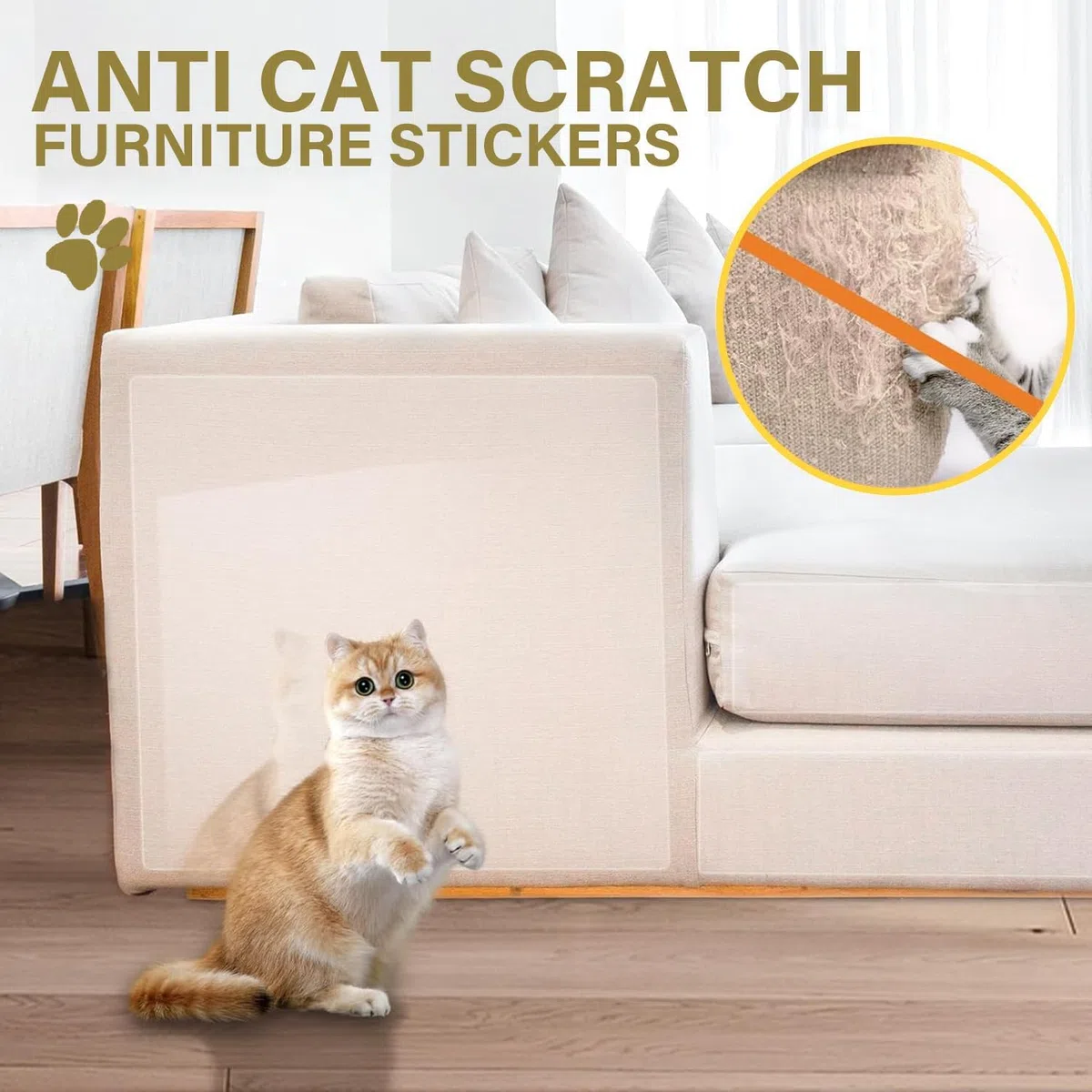 yongjoy Protector de puerta contra arañazos de perros, marco de puerta de gato, protector adhesivo de un solo lado, protector de puerta antiarañazos para perros, transparente, 394 x 8.2 pulgadas