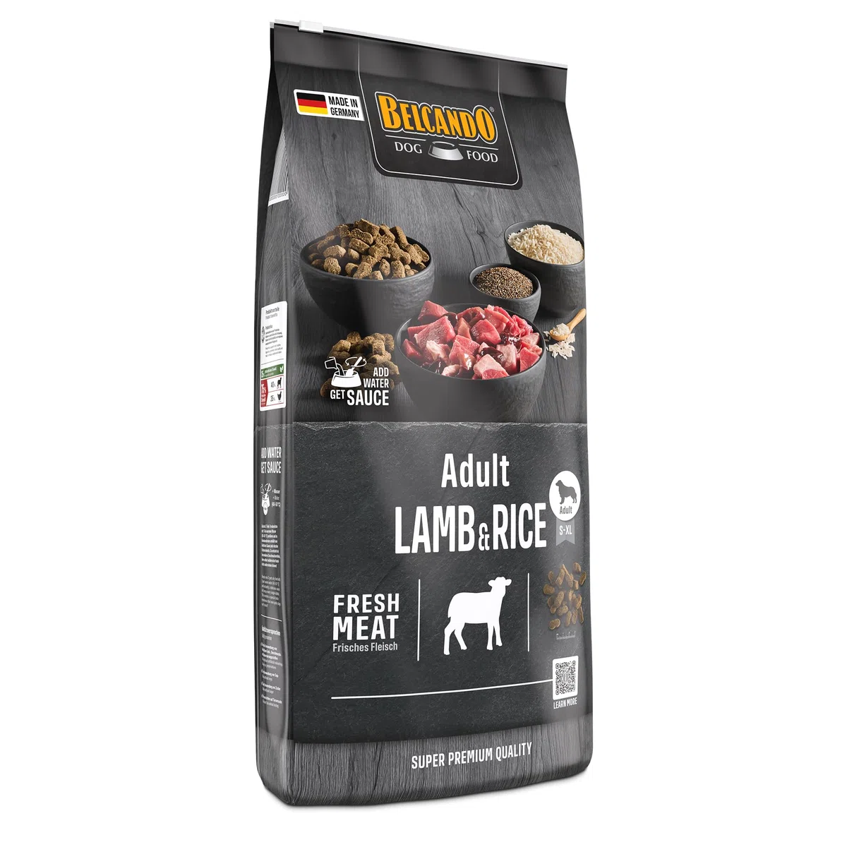 Belcando Adult Lamb & Rice [12,5 kg] Alimento para Perros | Comida Seca con Cordero para Perros sensibles | Alimento Completo para Perros Adultos a Partir de 1 año de Edad