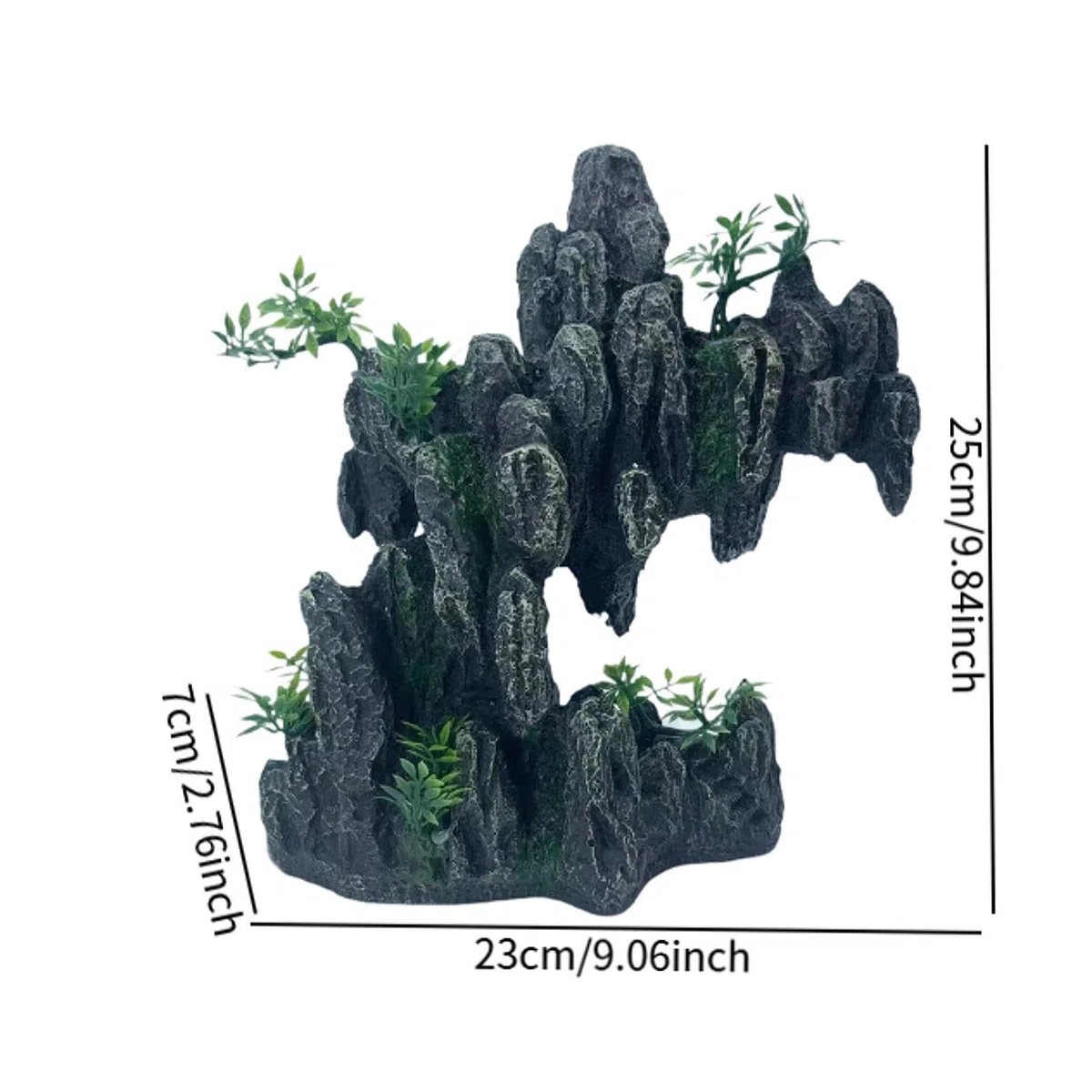 predolo Decoración para Acuarios con Fácil Instalación para Paisajismo Acuático Doméstico, 25cmx23cmx7cm