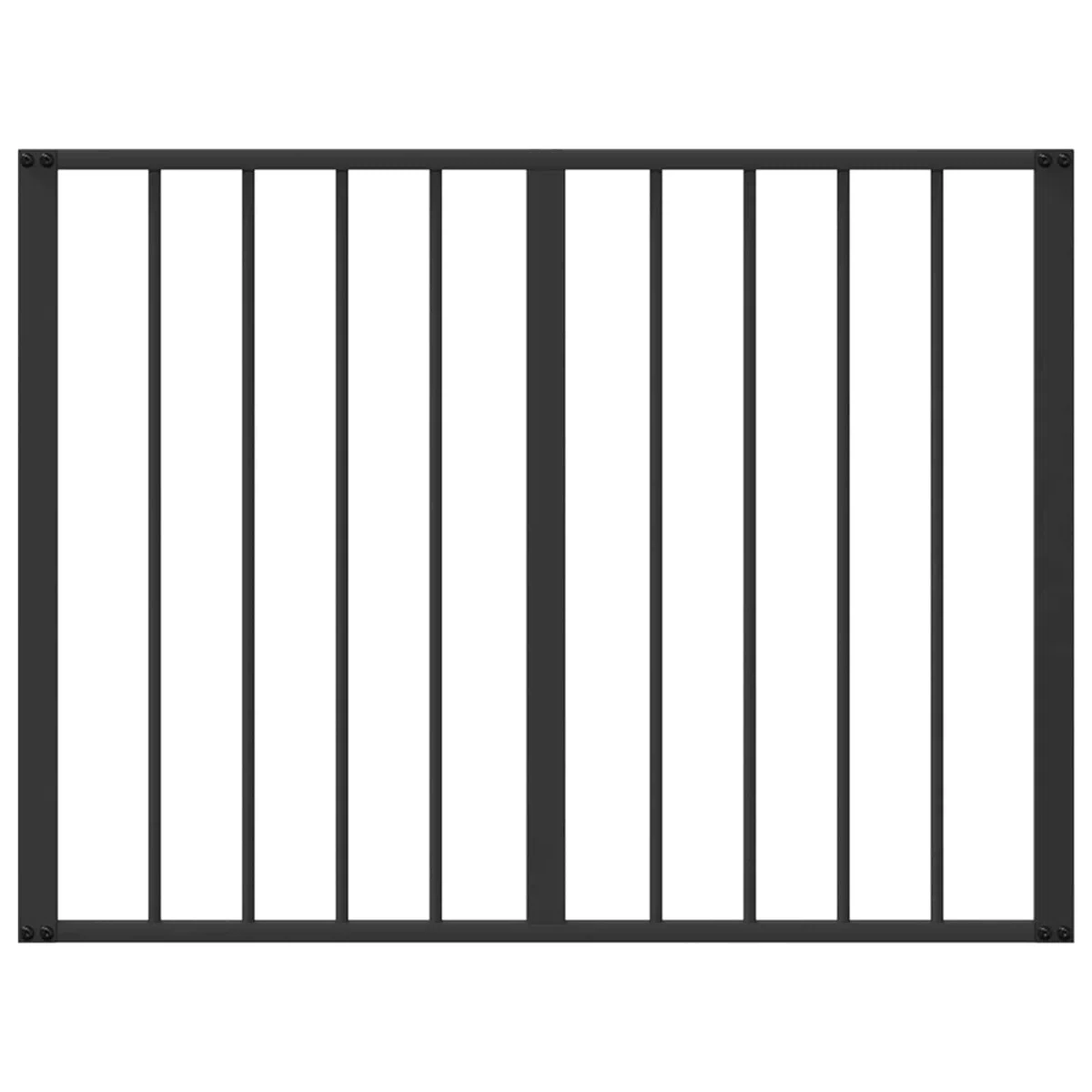 Portería para perros de acero galvanizado negro, 4 unidades de 80 x 60 cm, plegable y portátil, para cachorro y perro, como parque seguro, protección interior y exterior, valla flexible para