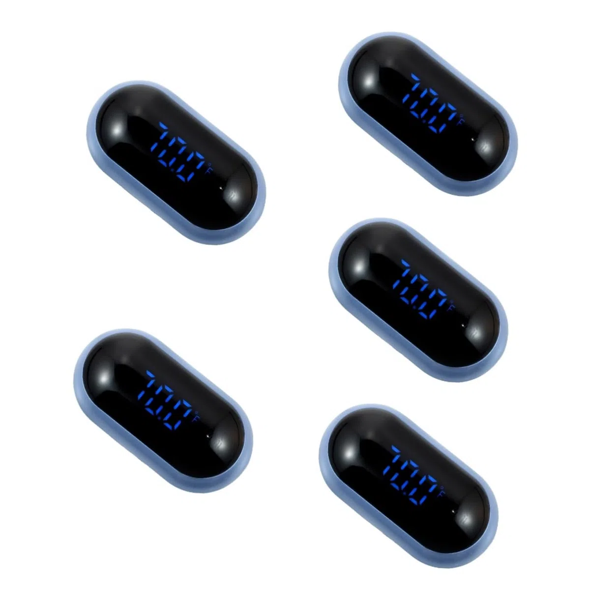 Toddmomy 5piezas Digital De Acuario Medidor De Temperatura De Agua Pantalla Led Para Peceras y Tanques De Betta Fácil Instalación y Alta Precisión