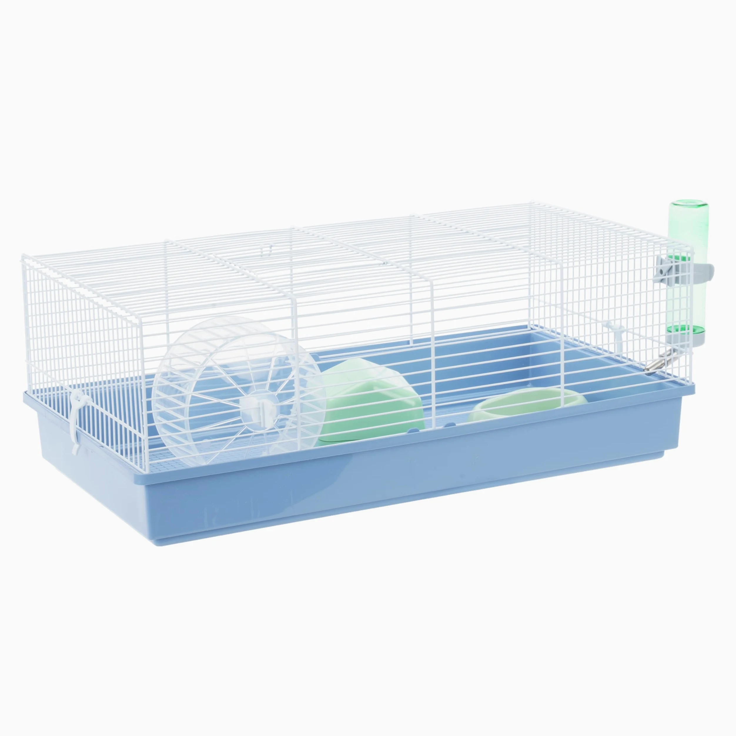 Ferplast Jaula para Roedores CRICETI 11 para Hamsters, en Metal, Accesorios incluidos: Pesebre, Bebedero, Casita, Rueda, 57,5x31xh21,5cm