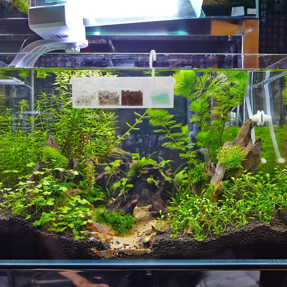 GALPADA Filtro para Acuario de Caja Colgante, Acrílico, Silencioso