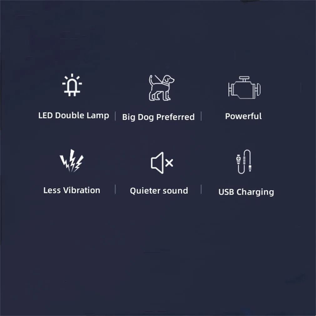 Cortaúñas para perros y gatos, cortaúñas para perros con pantalla LED de alimentación, tres velocidades, baja vibración, bajo ruido y material de latón, para perros pequeños, medianos y grandes