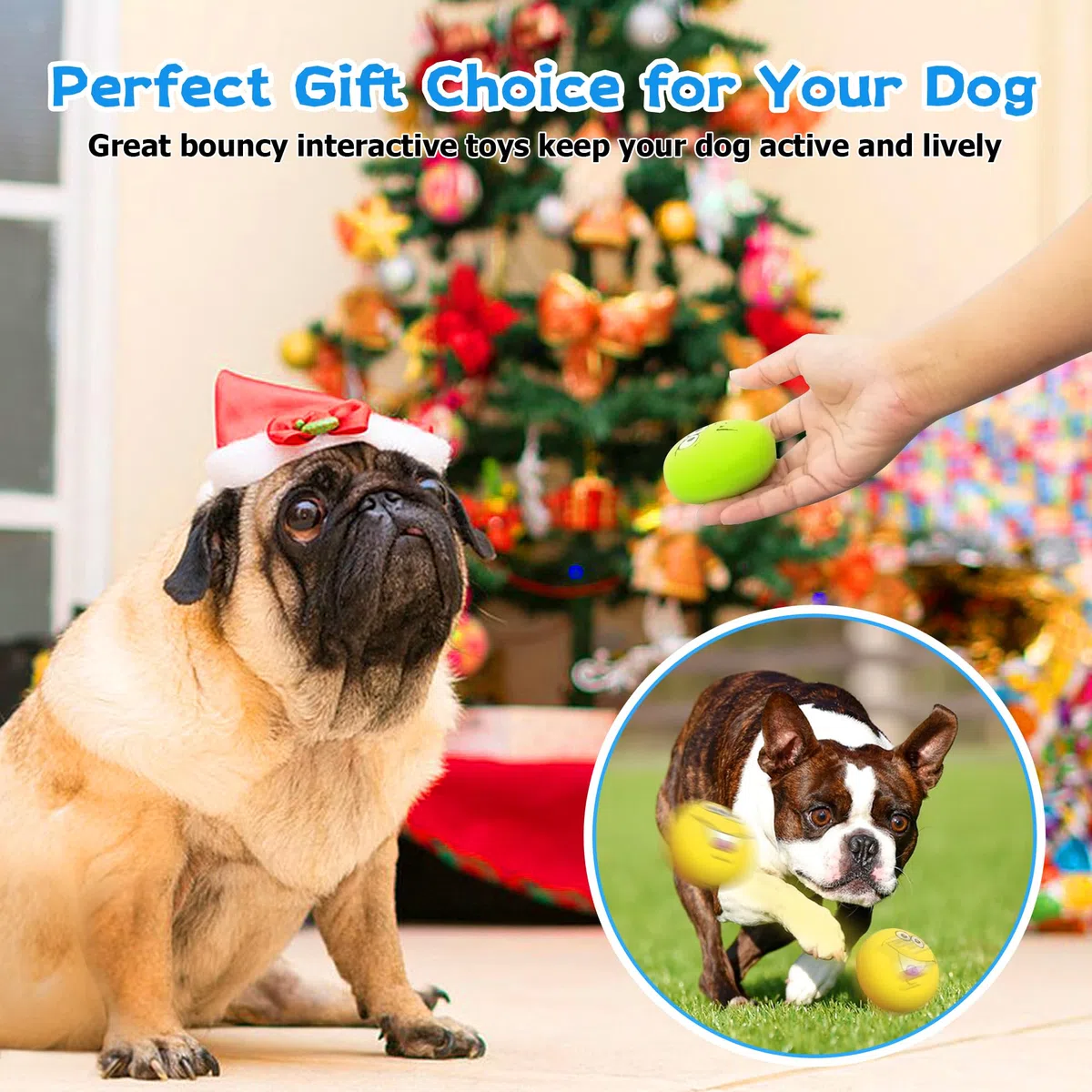 Juguetes de látex chirriantes para perros, juguetes para cachorros sonrientes, juguetes interactivos para perros pequeños, 6 piezas