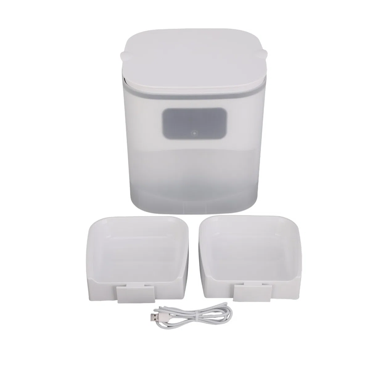 Comedero Automático para Gatos, 6 litros de Gran Capacidad, Doble Cuenco, Control Inteligente de Aplicación, Dispensador de Alimentos para Mascotas con Compartimento Desecante y Opciones de