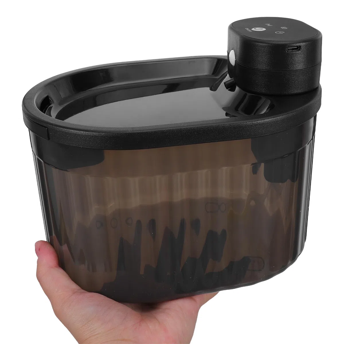 SHINEOFI Fuente de Agua para Mascotas y Gatos Inalámbrica, Dispensador de Agua de Inducción, Abs, 3l, 2600mah, Negro, Interior, para Gatos y Perros