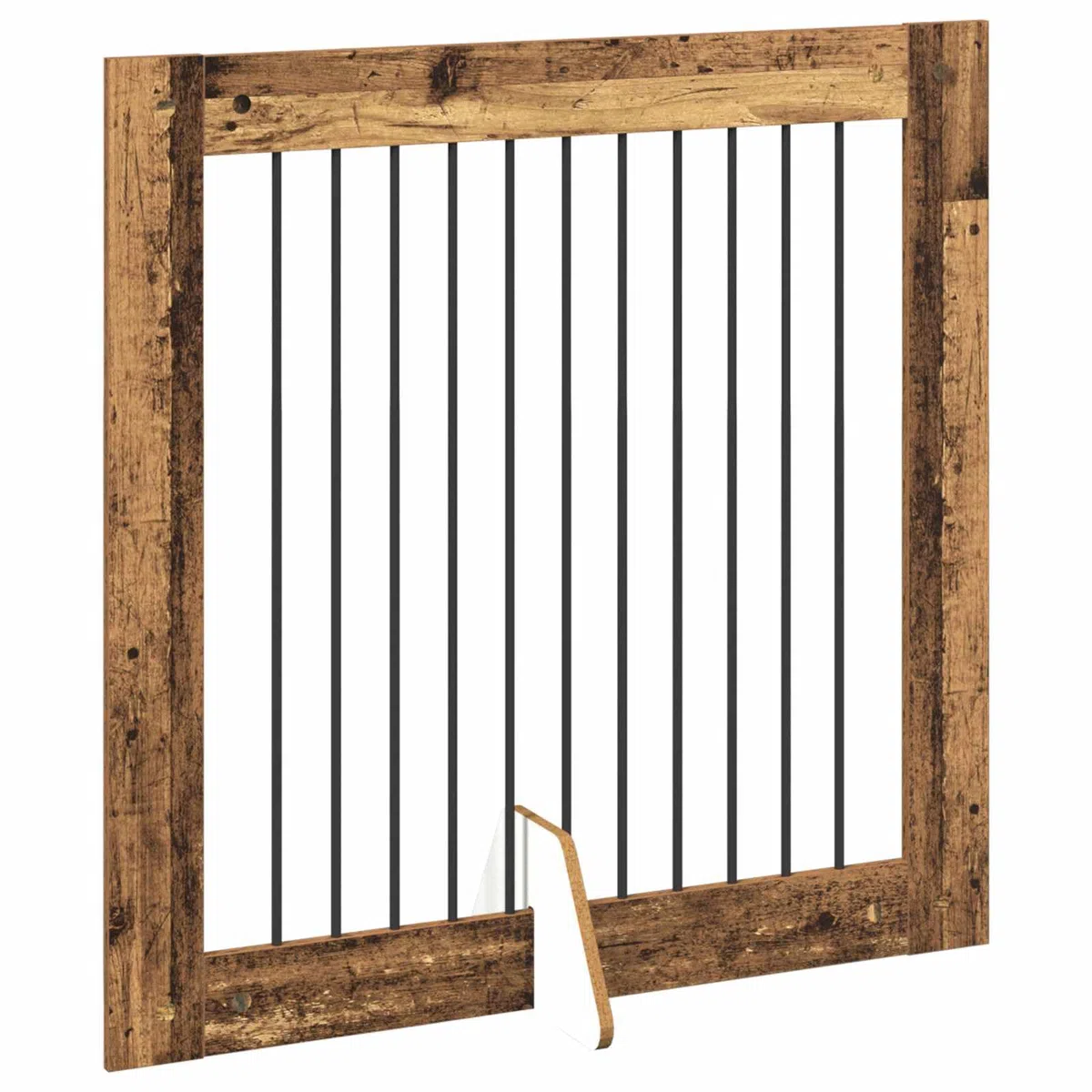 Perrera plegable para perros con soporte de madera reciclada de 200,5 cm para uso en interiores y exteriores, resistente a la intemperie, portátil y ahorra espacio para mascotas