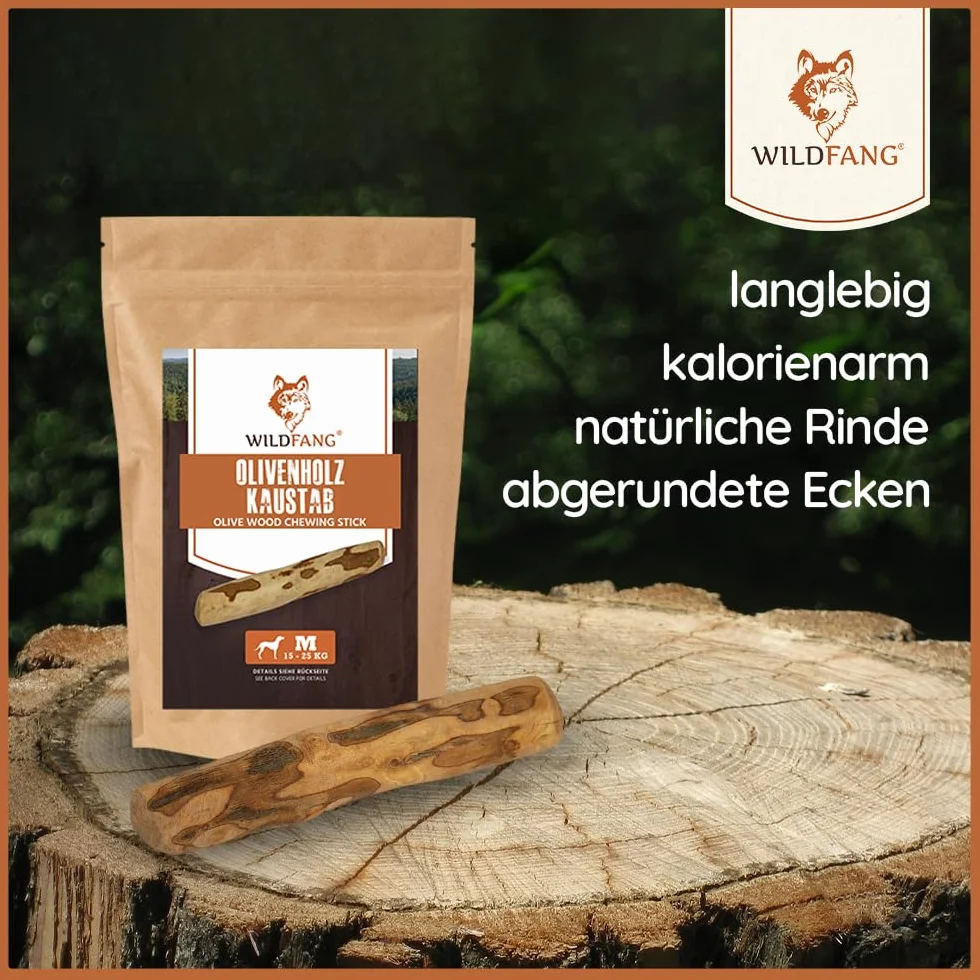 Wildfang® Set Juguetes para Perros – Juguete Perro Natural y para Cachorros Cuidado Dental, Mordedor Perro Raíz de Brezo, Madera de Café, Queso, Olivo y Hueso de Cuero, Chuches para Perros