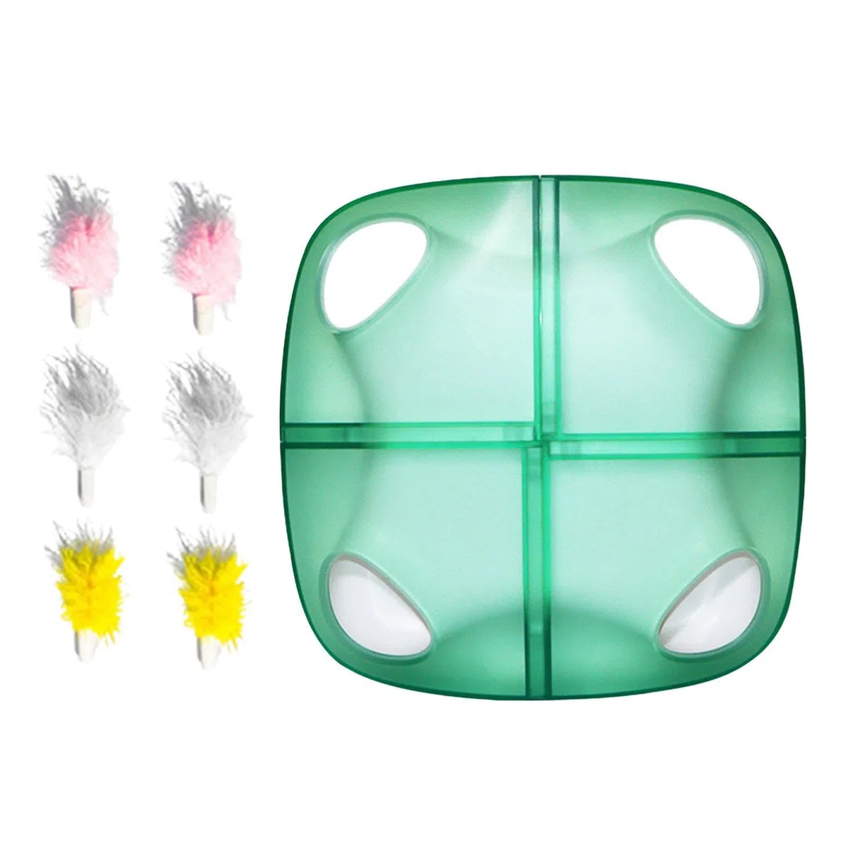 Juguete Electrónico Interactivo para Gatos, con Sensores, Divertido Mueble Protector, Regalos para Mascotas, Juguete para Gatitos, reemplazo Verde