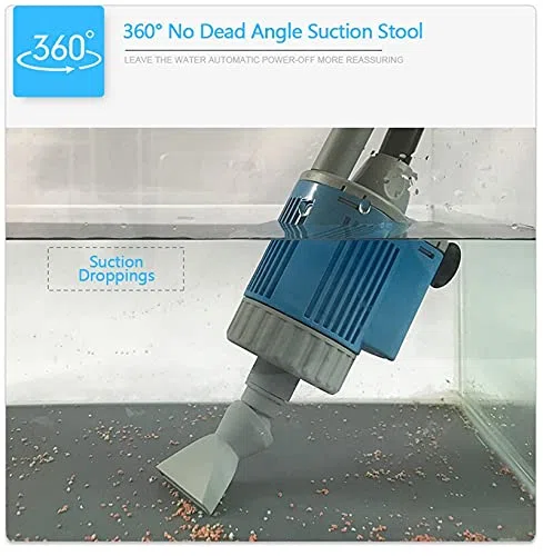 Limpiador Acuario 20 / 28W Bomba de Cambio de Agua eléctrica para Acuario Fish Tank Garden Fuente Grava Limpie la Bomba de Filtro de sifón Herramientas de Limpieza de Acuario Aspirador Acuario