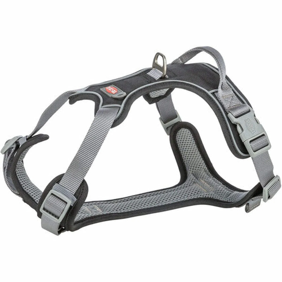 TRIXIE Premium Arnés Active, L–XL, 74–100 cm/25 mm, Negro, para Perros