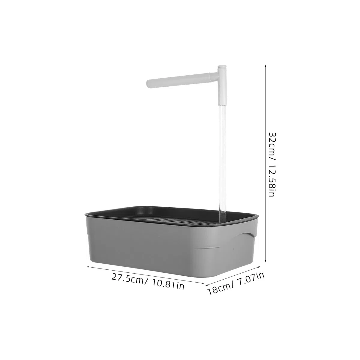 HEALLILY Bañera Automática para Periquitos y Agapornis con Circulación de Agua y Ducha Integrada para Jaulas de Pájaros Material Abs Diseño Especial para Loros