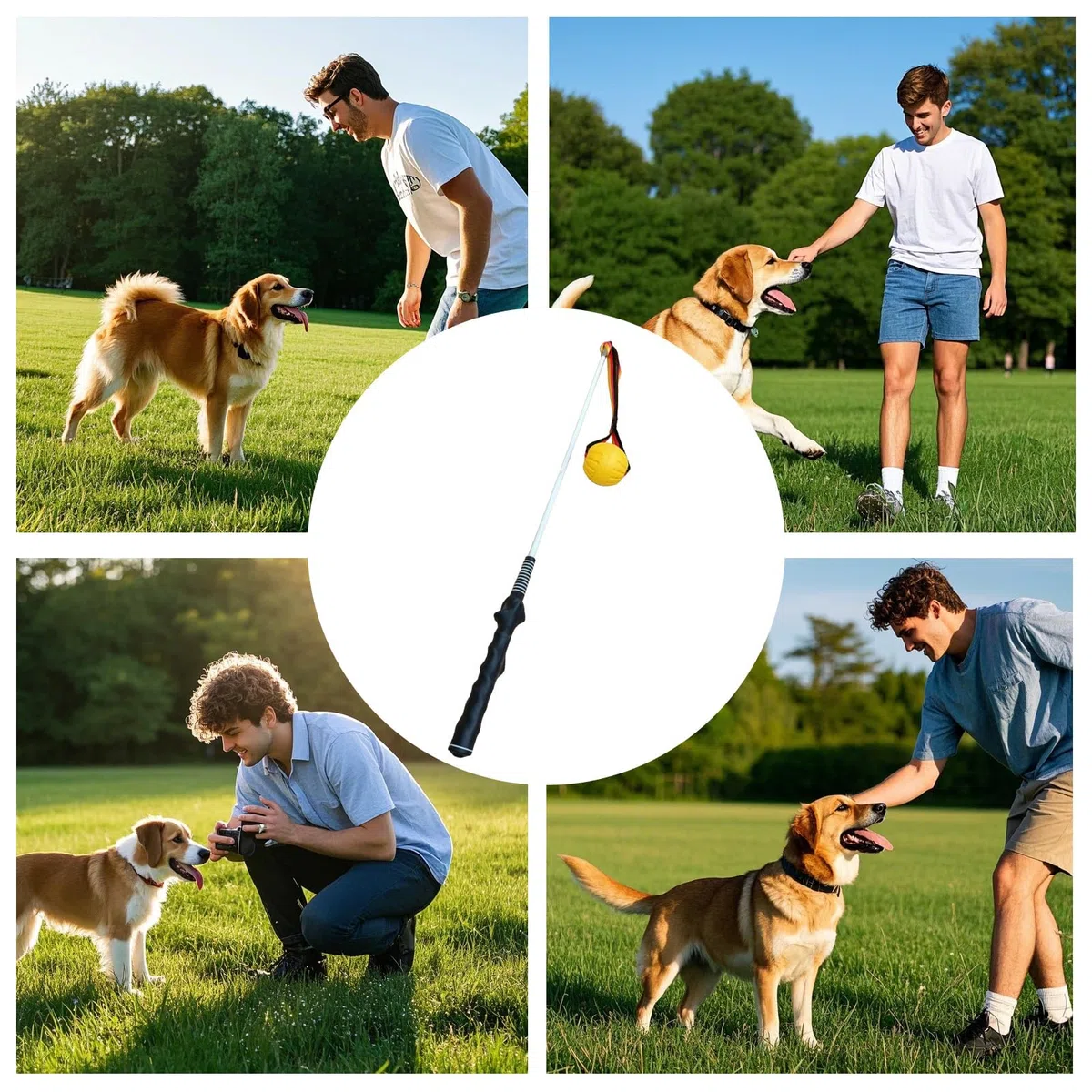 Vara de Juego para Perros Vara para Cachorros Resistente | Juguete Interactivo de Tira y Afloja para Ejercicio de Cachorros, Barra de Entrenamiento para Mascotas para Jardín Patio