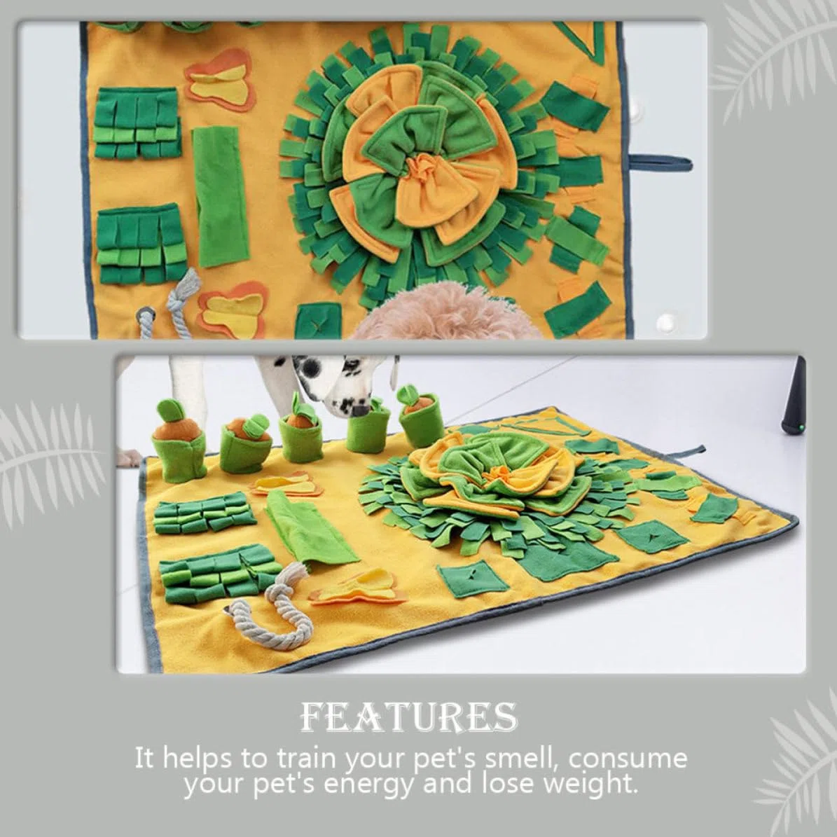Toyvian Alfombra Olfativa Búsqueda de Alimento para Mascotas,