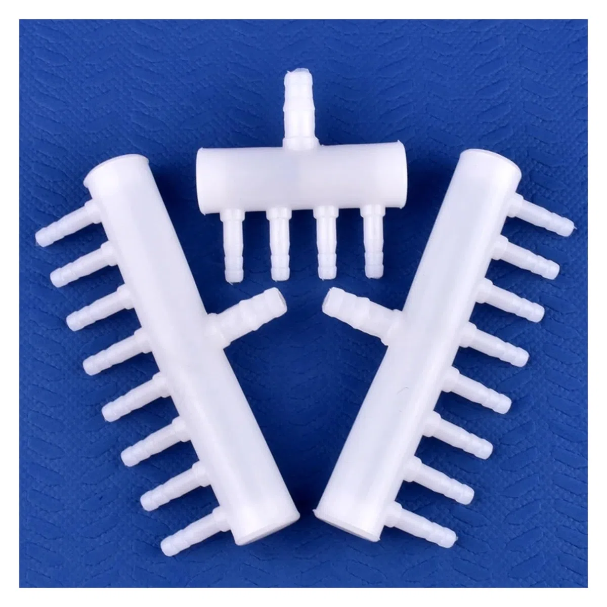 Desviador de Gas y oxígeno 8-5mm, 2~20 cabezales, manguera for tanque peces acuario, bomba aire, distribuidor oxigenación, conector drenaje poroso(8 To 5mm 1-12 Heads,20 Pieces)