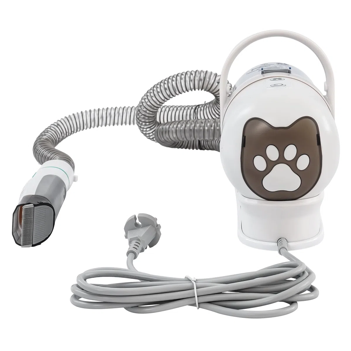Cortapelos para perros con aspiradora, 7 en 1 | Esquiladora para perros, potencia de succión de 13,000 Pa, kit de cuidado para mascotas con 7 herramientas de aseo, silencio
