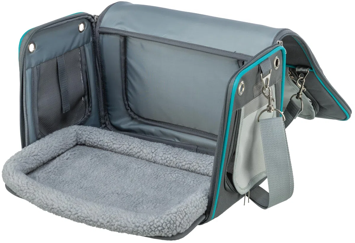 TRIXIE Caseta y transportín Vicky, 40 × 27 × 28 cm, Gris