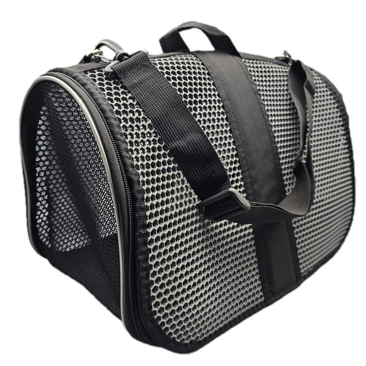 Blue Eyes Transportín para gatos y perros, plegable, transparente, bolsa de transporte para mascotas en avión para mascotas, medianos y pequeños, hasta 6,5 kg (panal)