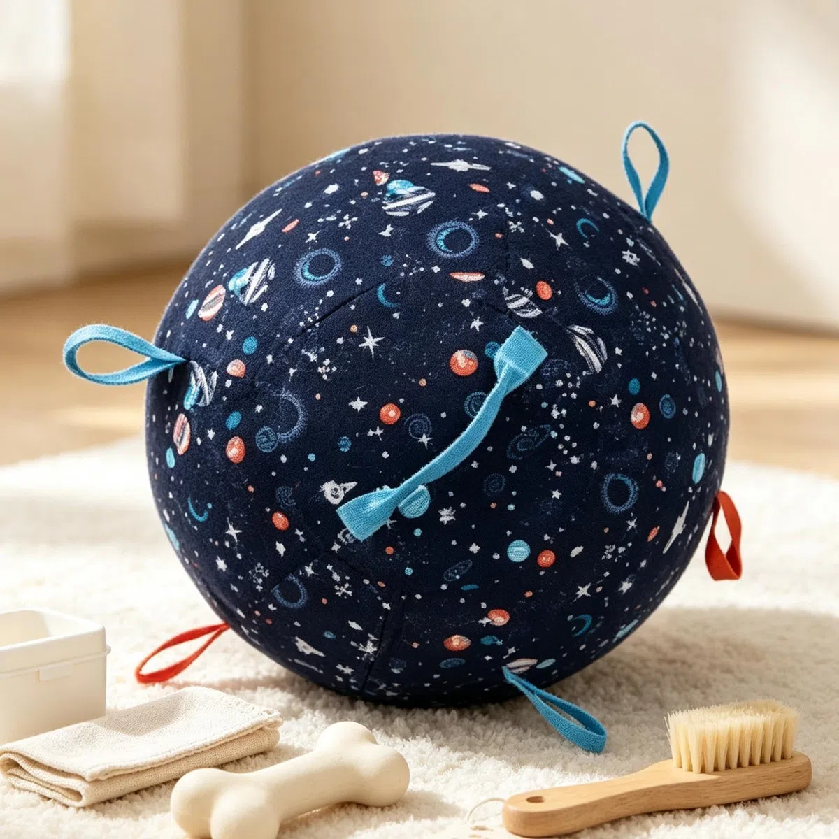 Pelota de pastoreo hinchable para perros Hinchable Con Asas, Juegos | Bola de Instinto Juguete Interactivo Canino Pequeña Mediana Mascota Ocupada Estimulación