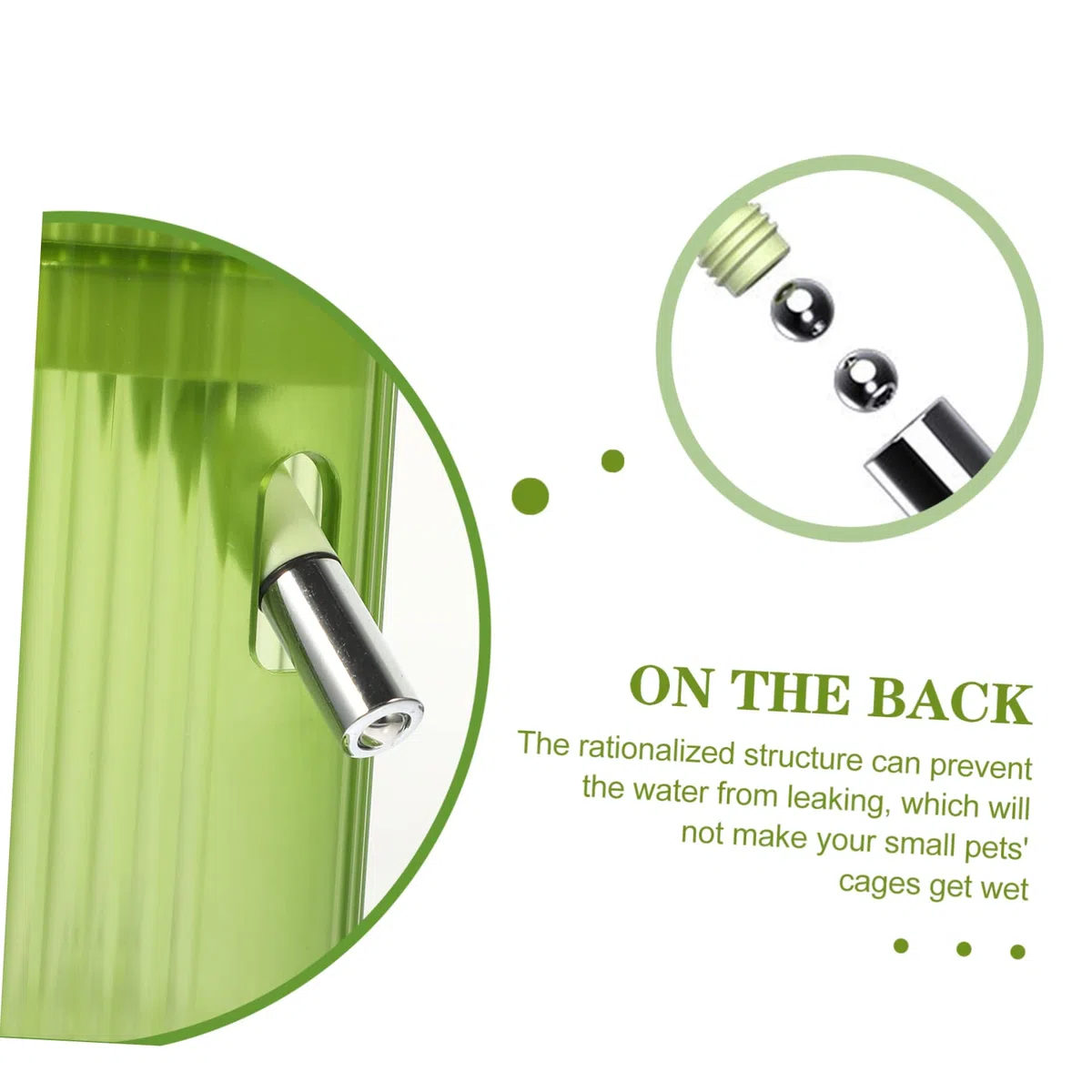 Toyvian Bebedero Vertical para Hámster, Botella de Agua sin Fugas para Roedores Pequeños, Bebedero Diario para Cobayas y Erizos