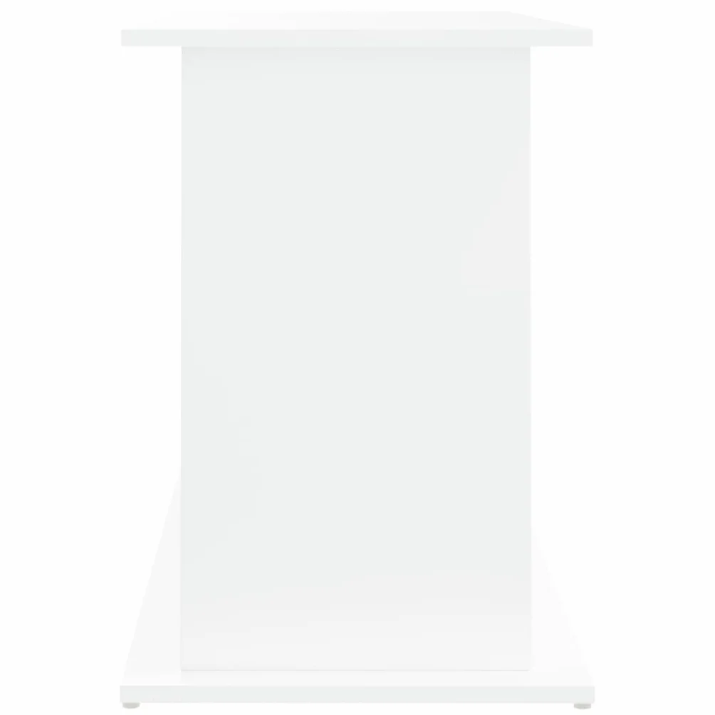 Soporte para acuario, material de madera blanca, 101 x 41 x 58 cm, con espacio de almacenamiento, armario bajo, estantería, puerta y compartimento para peceras, terrario, muebles, soporte