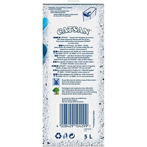 Animalerie Catsan Active Fresh - Juego de 3 arenero (5 L)