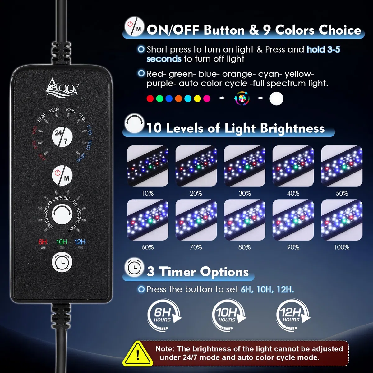 AQQA Luz de acuario
