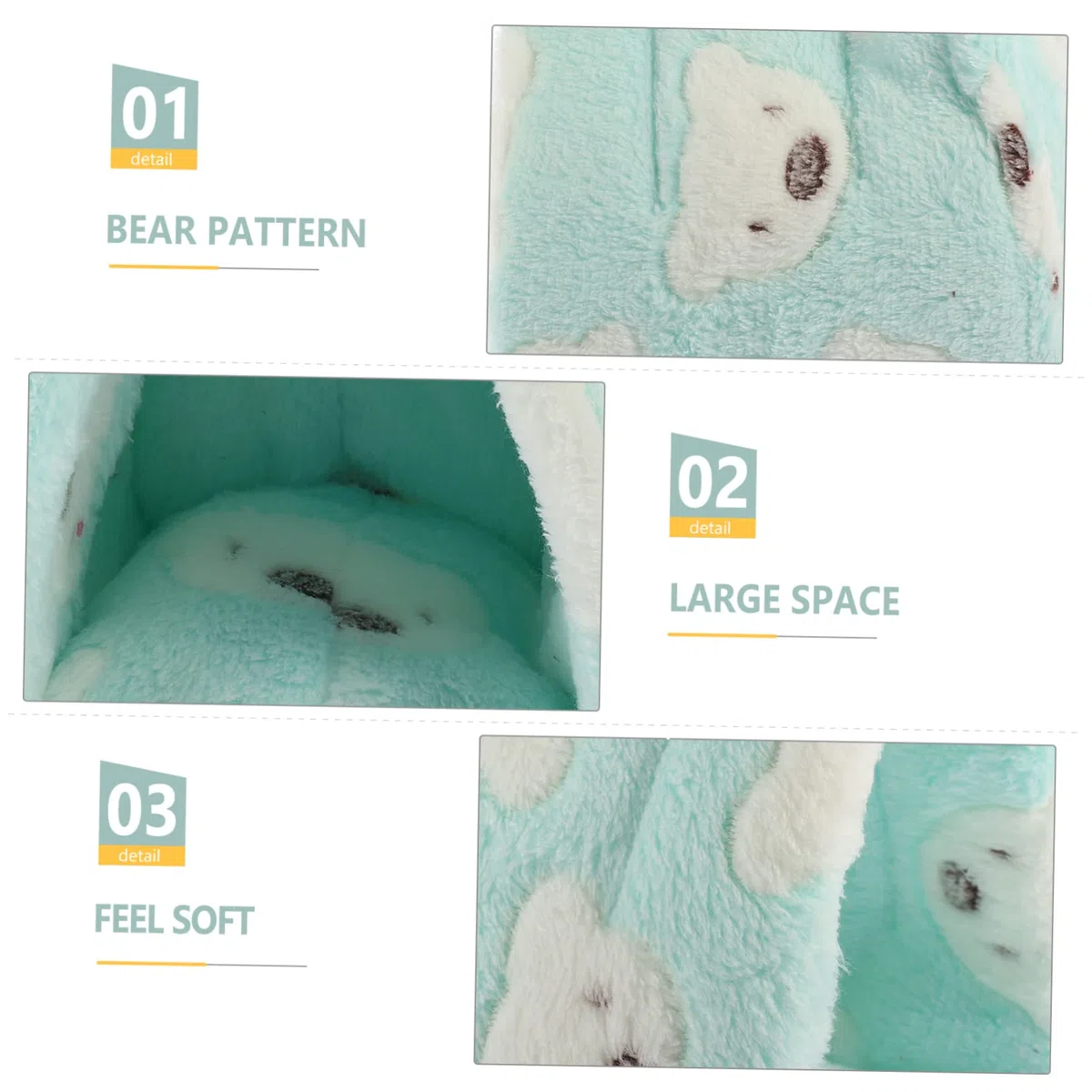 INOOMP 3 Piezas escondite de Chinchillas casa cómoda choza de jerbos Casa acogedora para hámster Casa acogedora para Erizo casa del Erizo escondite de hámster Conejo Conejillo de Indias