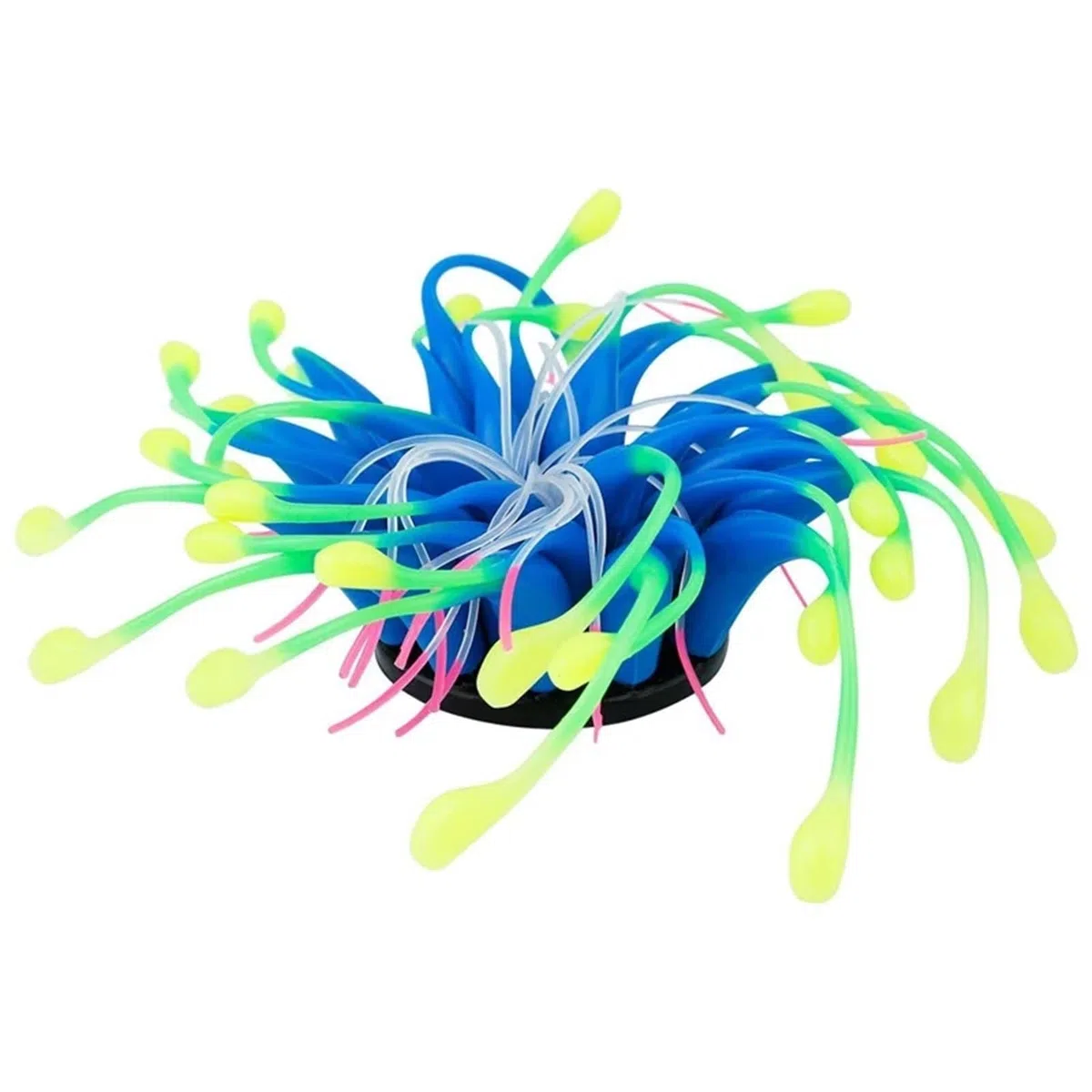 Plantas Artificiales Acuario Simulación de Coral Artificial Brillante for Acuario, Decoraciones Brillantes, Adornos de Plantas de Algas Marinas(Style 1 - Yellow)